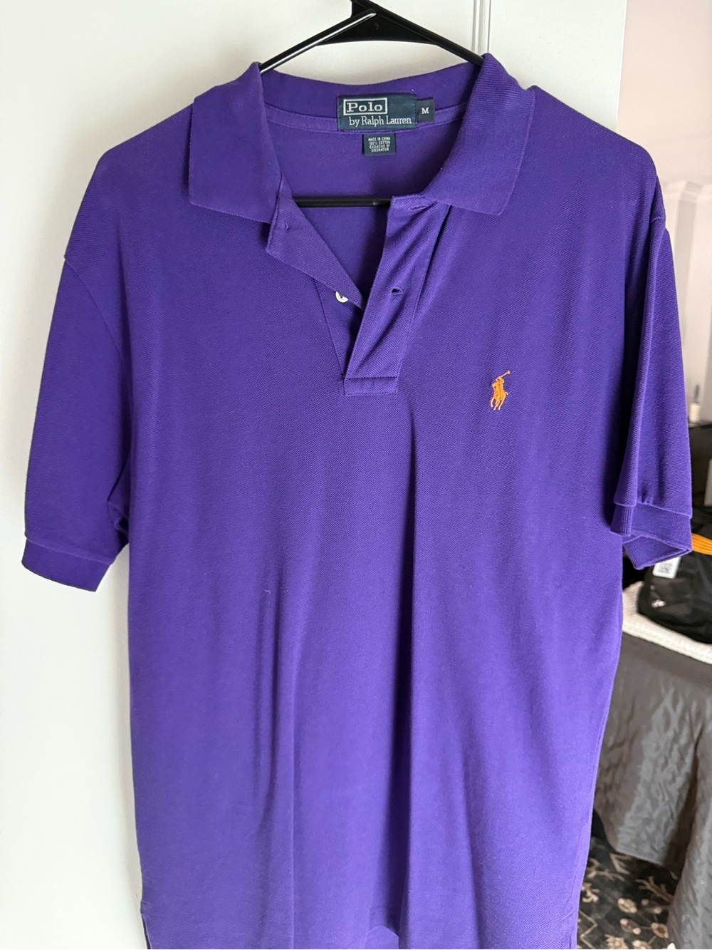 Polo by Ralph Lauren Purple Short-Sleeve Polo with Gold Pony